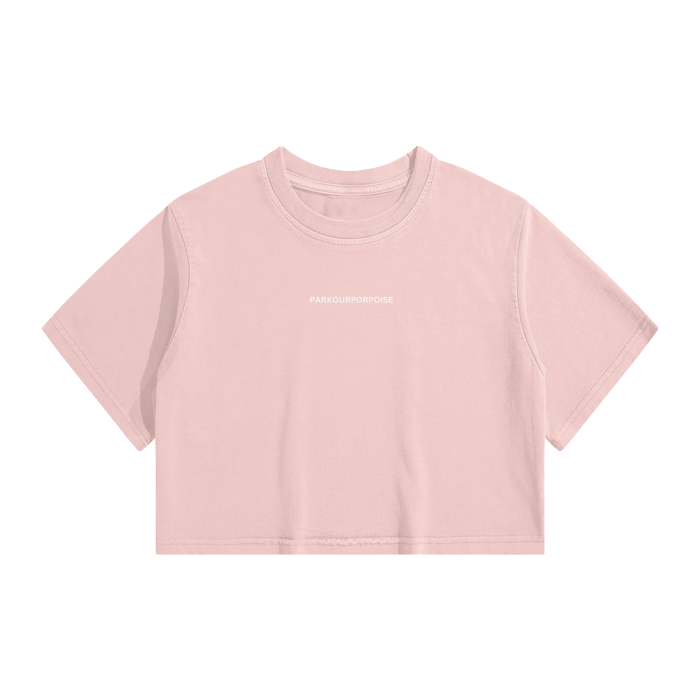 Washed Effect Crop Top - 220 GSM