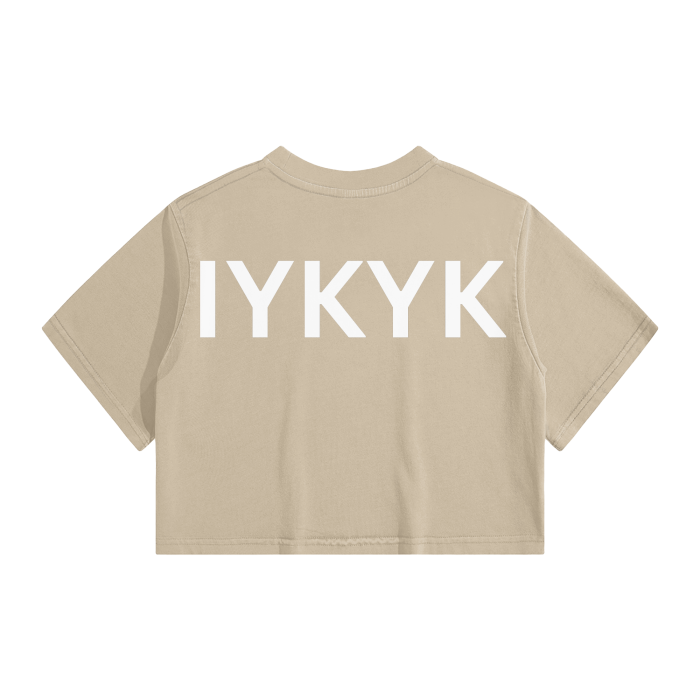 Washed Effect Crop Top - 220 GSM